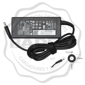 Cargador para laptop Dell delgado 65W
